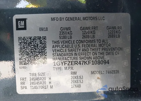 2019 Cadillac Xt4 Sport from USA, damaged, VIN 1GYFZER47KF108094
